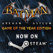 Компания WayneTech представляет Steam-версию игры Batman: Arkham Asylum – Game of the Year Edition! 