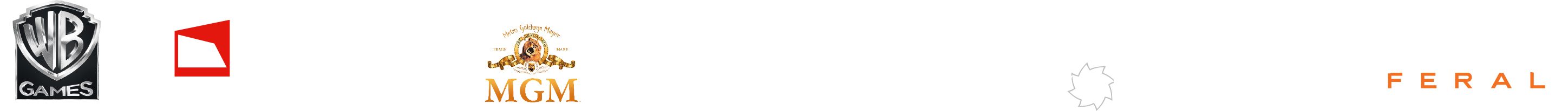 Required logos: WB Games, Monolith, New Line Cinema, MGM, Middle-earth, Autodesk Gameware, Havok, Wwise, Feral.