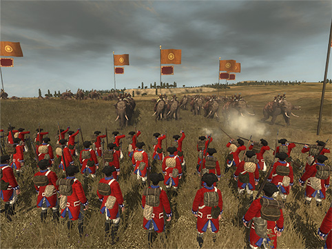 <strong>DOMINATE THE BATTLEFIELD</strong> Master gunpowder warfare in seismic 3D battles decided by tactical genius and technological superiority. 