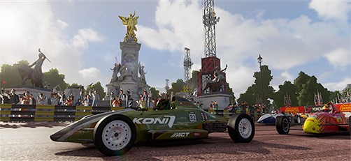 <strong>RACE TO THE TOP</strong> <span>Rise through the ranks in Legends’ massive career mode, or race your own way in the hugely customisable Race Creator mode.</span>