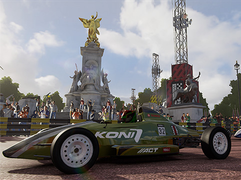 <strong>RACE TO THE TOP</strong> <span>Rise through the ranks in Legends’ massive career mode, or race your own way in the hugely customisable Race Creator mode.</span>