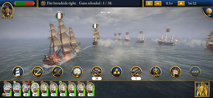 <strong>MASTER THE BATTLEFIELD</strong> Direct thousands of troops in colossal 3D clashes on land and sea, in your own campaigns or in Historical  Battles. Mastermind Napoleon’s victory over Austria and Russia at Austerlitz, rewrite the defeats of his navy at the Nile and Trafalgar, and fight as Britain or France in the final showdown at Waterloo.