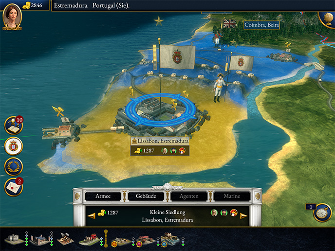 <strong>GUERILLA-KRIEGSFÜHRUNG</strong> Befreie Iberien von der französischen Besatzung, entweder als spanische Freischärler mit Guerillataktiken und aufwieglerischen Agenten oder als standhafter britischer Verbündeter im Spanischen Unabhängigkeitskrieg.