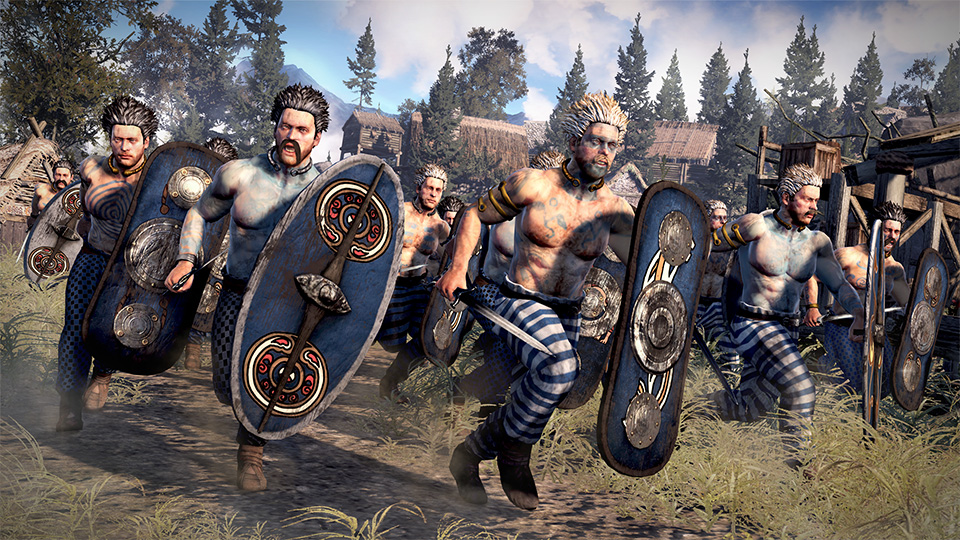 <strong>Choose your People</strong> <span>Lead 28 of the classical world’s most formidable factions. Each brings a unique starting location, diplomatic outlook and approach to warfare.</span>
