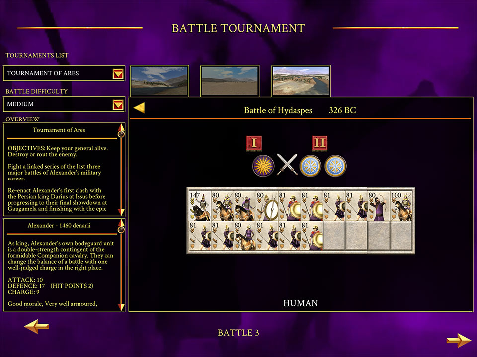 <strong>THE ULTIMATE STRATEGIC CHALLENGE</strong>If you have mastered ROME and Barbarian Invasion, Alexander awaits as the ultimate test of your skills.