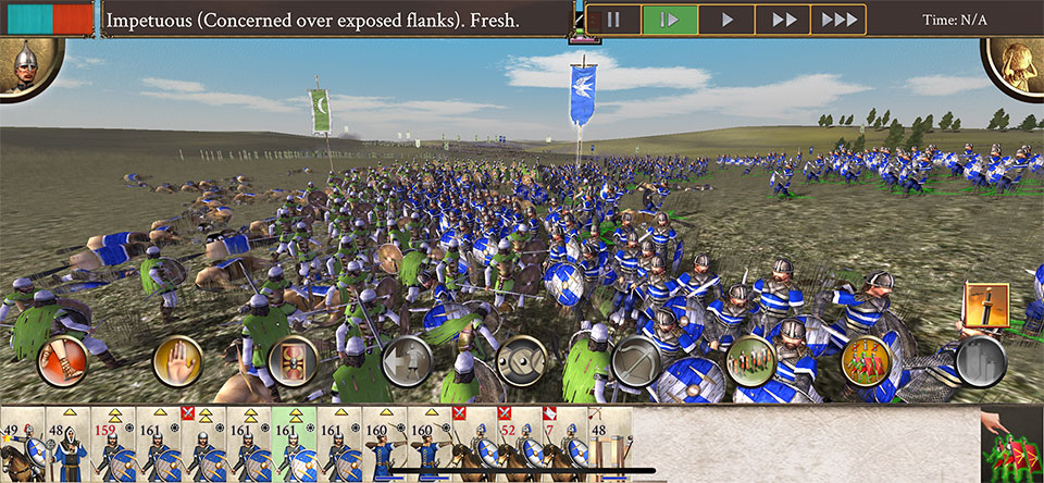 <strong>ENORMOUS 3D BATTLES</strong> Turn your screen into a dynamic battlefield with thousands of units in action.