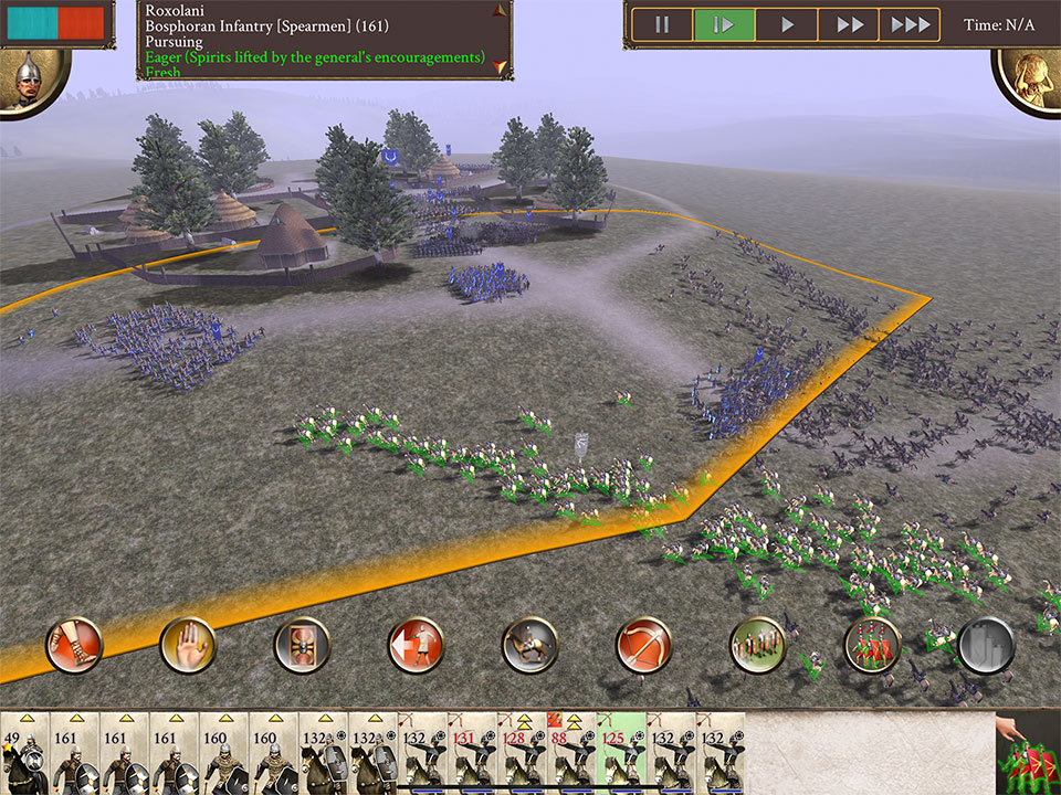 <strong>FORMIDABLE BARBARIAN FACTIONS</strong> Invade the Roman Empire as a fearsome Barbarian tribe.