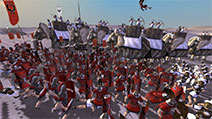 Carthaginian War Elephants rampage through the Roman Julii army.